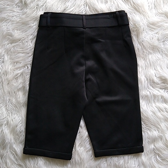 NEW Fashion Nova Walk In The Park Biker Trouser - Black - Picture 9 of 16